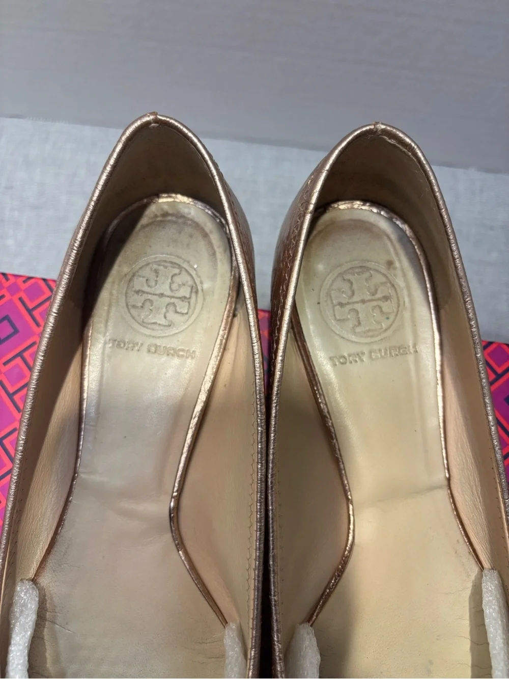 Tory Burch Rise Gold Reva Ballet